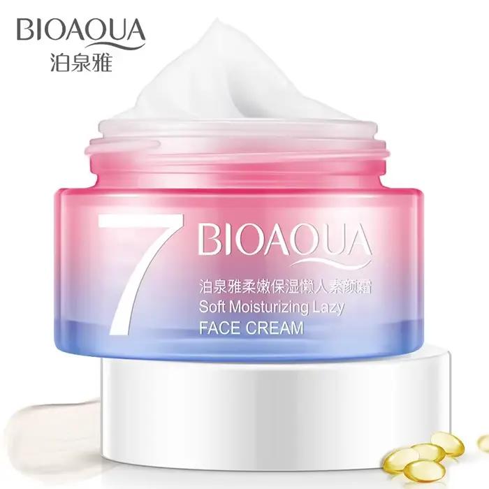 Bioaqua 7 crèmes de jour végétaliennes paresseuses crème hydratante pour le visage hydratante Anti-â