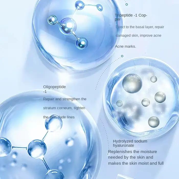 Peptide de cuivre bleu pour réparation de la peau du visage, ensemble de poudre lyophilisée, peau se