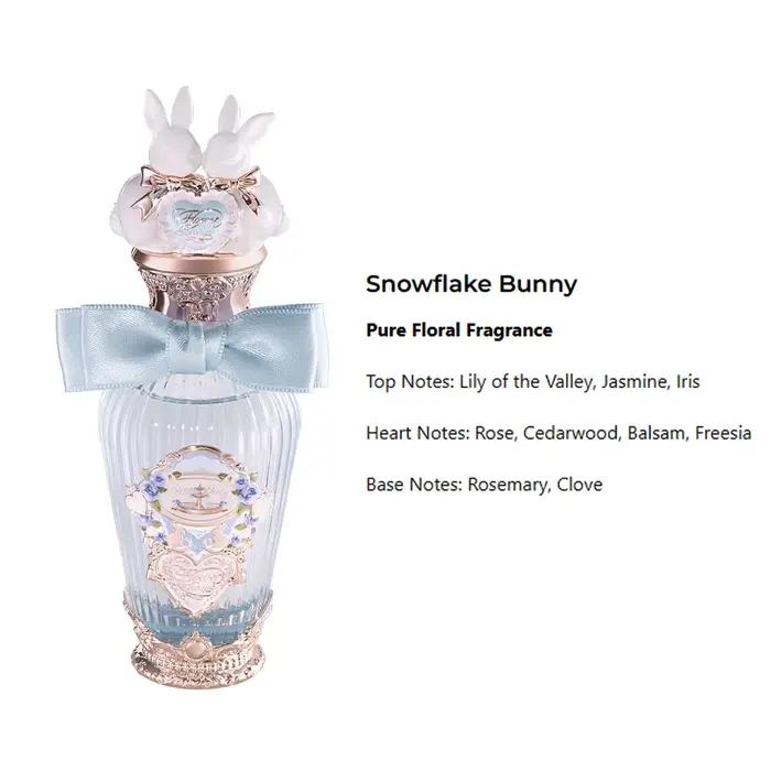 Parfum Flower Knows Bunny Garden, parfum floral sucré, longue tenue, pour femmes, esthétique mignonn