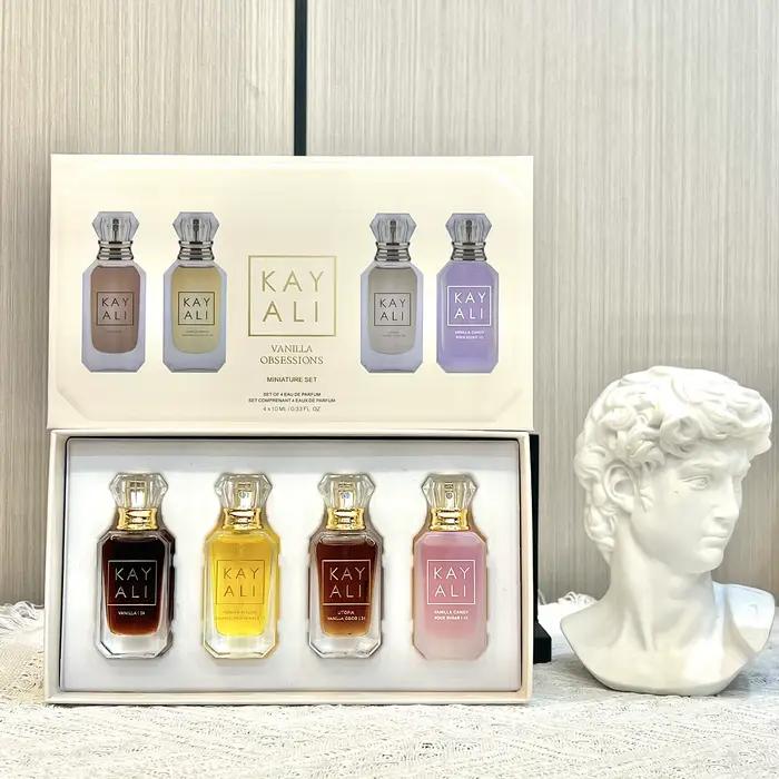 Ensemble de mini-parfums 40 ml, 4 x 10 ml, vanille, noix de coco, bonbons floraux, eau de parfum, en
