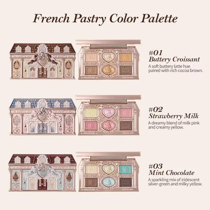 [NOUVEAU] Palette de maquillage 6 couleurs Flower Knows The Sweetie Bear Collection