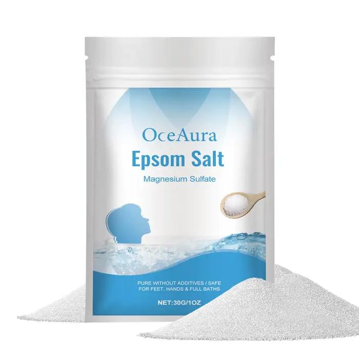 OceAura Sel de Bain d'Epsom Anti-Stress Exfoliant Nettoyant en Profondeur Magnésium Hydratant Relaxa