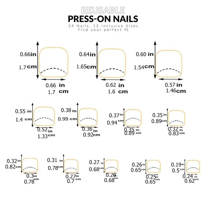 24 pièces ongles d'orteil courts carrés roses faux ongles d'orteil presse sur les ongles d'orteil fa