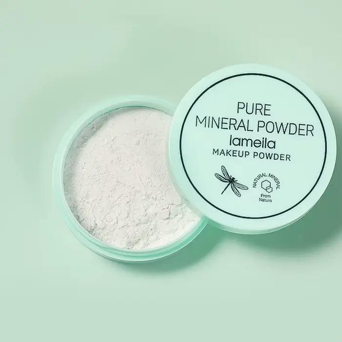 Poudre minérale imperméable pour le visage, contrôle de l'huile, poudre de réglage translucide, haut