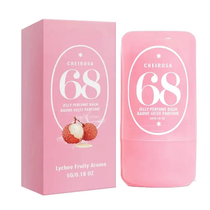 Baume de parfum solide (Parfum Litchi) (Amande Caramel) (Ambré Vanille) Naturel Fruité Doux Frais Ra