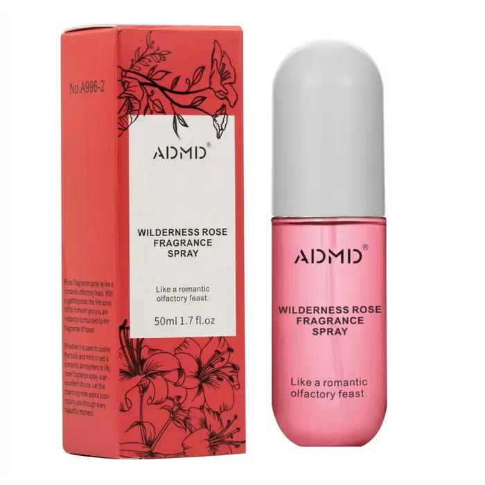Spray parfumé à la noix de coco et à la rose, un rafraîchisseur double usage pour cheveux et corps, 
