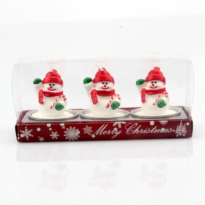 Bougie parfumée pour arbre de noël, faite à la main, père noël, bougies mignonnes en cire de soja, b
