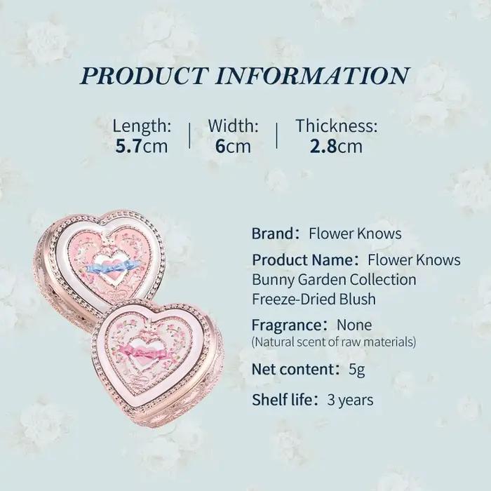[NOUVEAU] Fard à joues embossé de la collection Bunny Garden de Flower Knows
