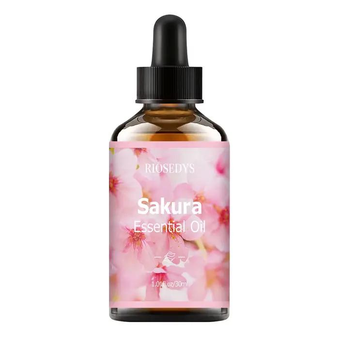 Huile essentielle de SAKURA, parfum naturel, convient aux massages corporels, aux soins capillaires 