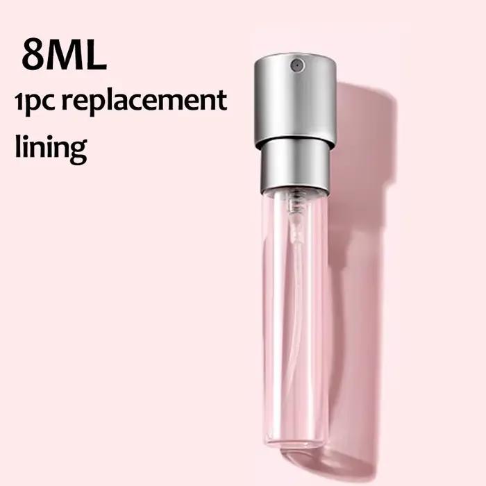 Flacon de parfum rechargeable de 8 ml, en métal aluminium, flacon de parfum rechargeable portable, c