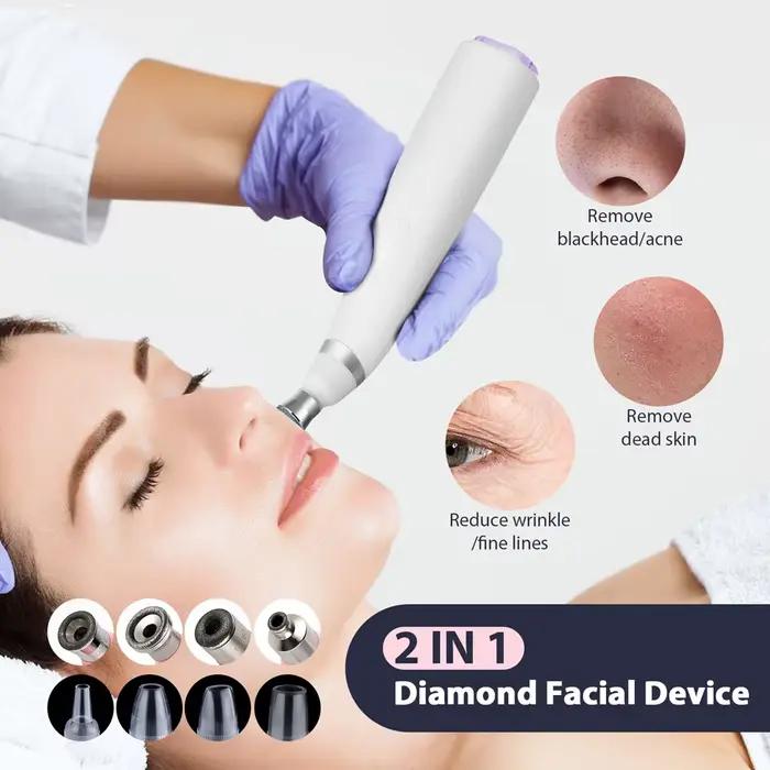 Appareil de peeling facial anti-âge Diamond MicrodermDelhi, élimination des points noirs, tonificati