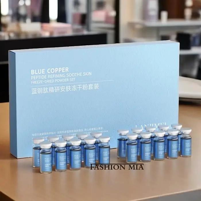 Peptide de cuivre bleu pour réparation de la peau du visage, ensemble de poudre lyophilisée, peau se