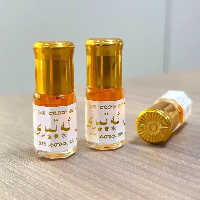 1/3/5 pièces 3ml Parfum Bille Dorée Mini Portable