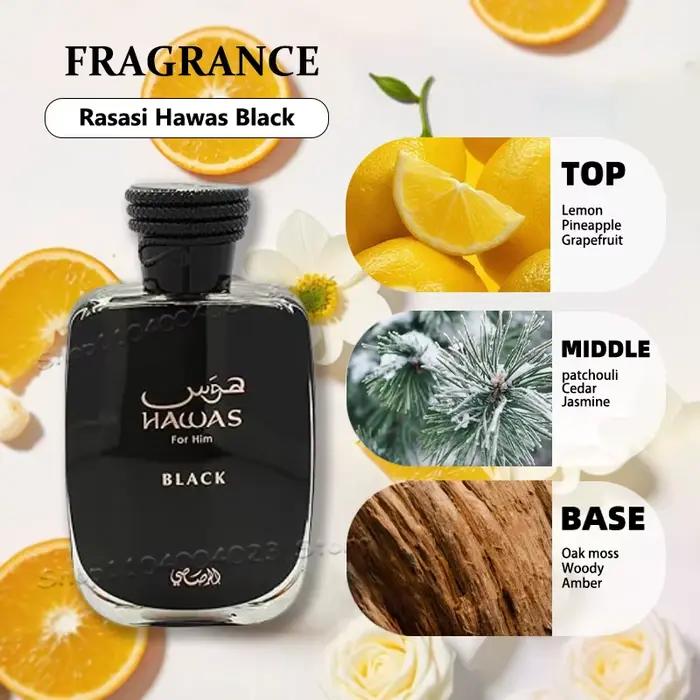 100ML Hawas glace pour hommes Eau de Parfum Spray Original