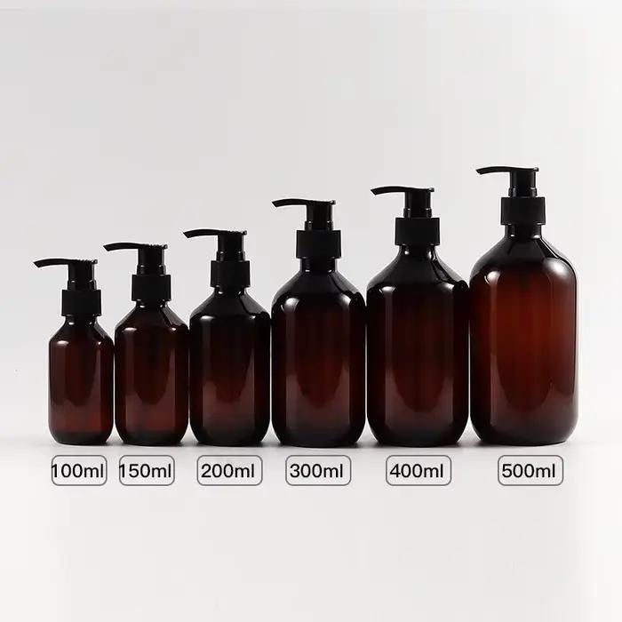 Bouteilles rechargeables pour shampoing, 100/150/200/300/400/500ml, récipient à pompe, liquide en plastique, bouteilles de Gel douche, fourniture de bain à domicile