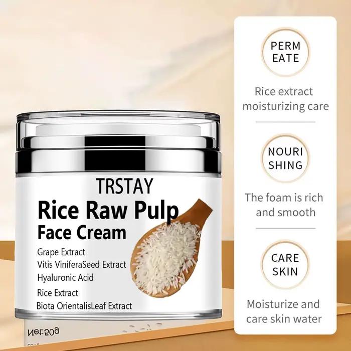Crème de riz pour le visage