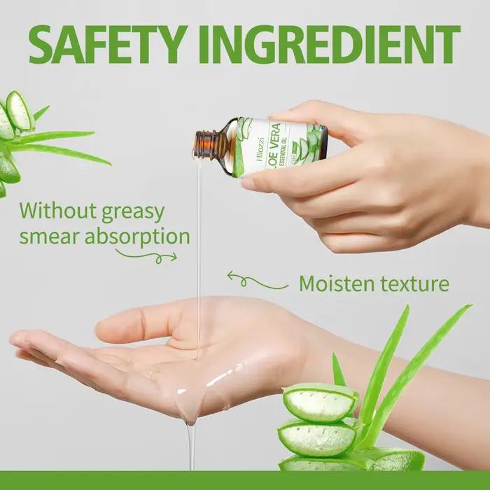 ALOE VERA ESSENTIAL OIL Facial de Aloe que mantiene la piel húmeda, Peut être utilisé pour les cheveux, le visage, le corps, l'aromathérapie