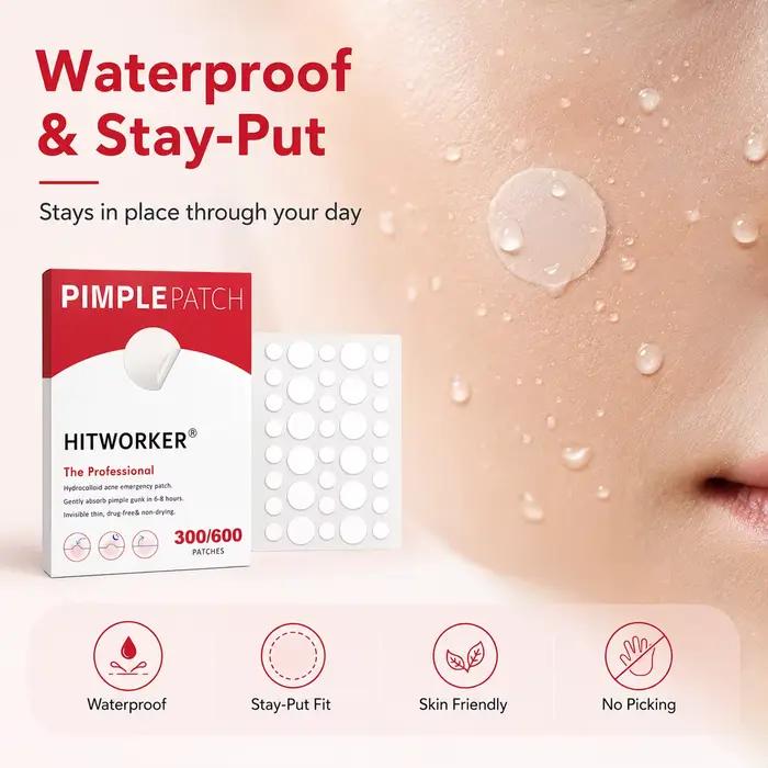 Patch anti-acné en hydrogel rond