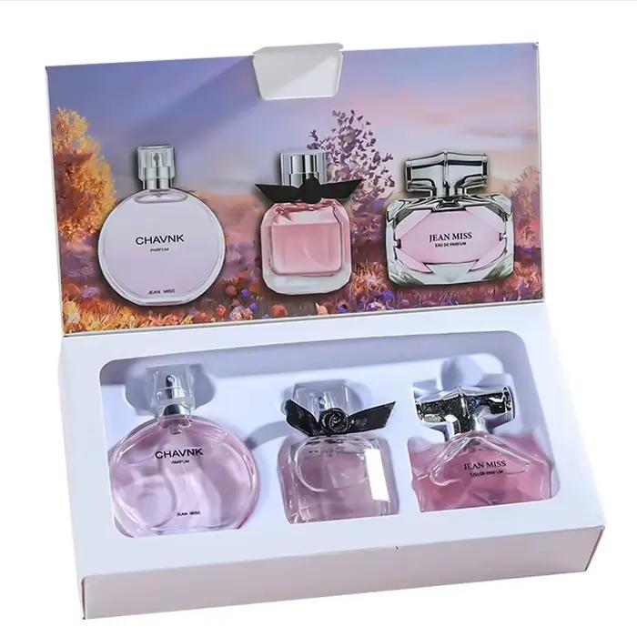 90 ml (30 ml * 3) parfum léger Floral fruité Chypre Notes longue durée femmes ensemble