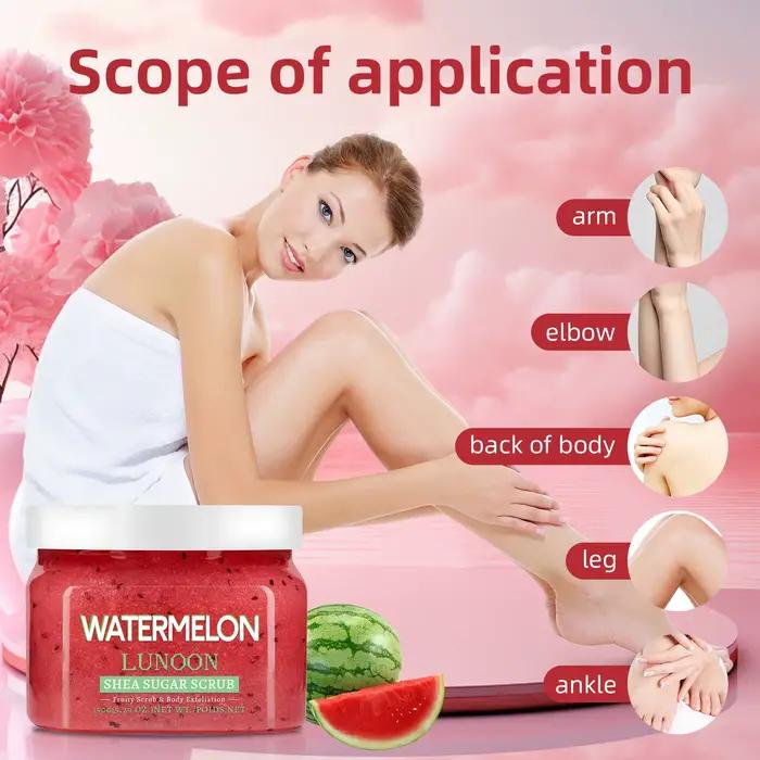 Gommage au sucre de karité et pastèque naturel 150g - Exfoliant pour le corps