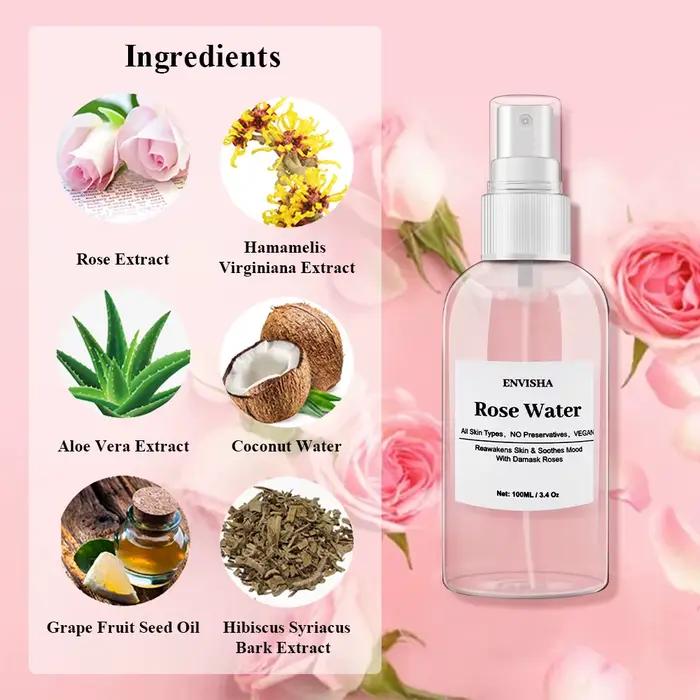 ENVISHA – eau de Rose pour le visage