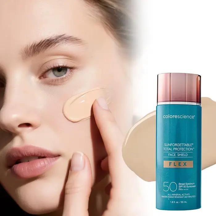 Fond de teint Colorescience Sunforgettable Total Protection avec SPF - Hydratant teinté naturel pour tous types de peau