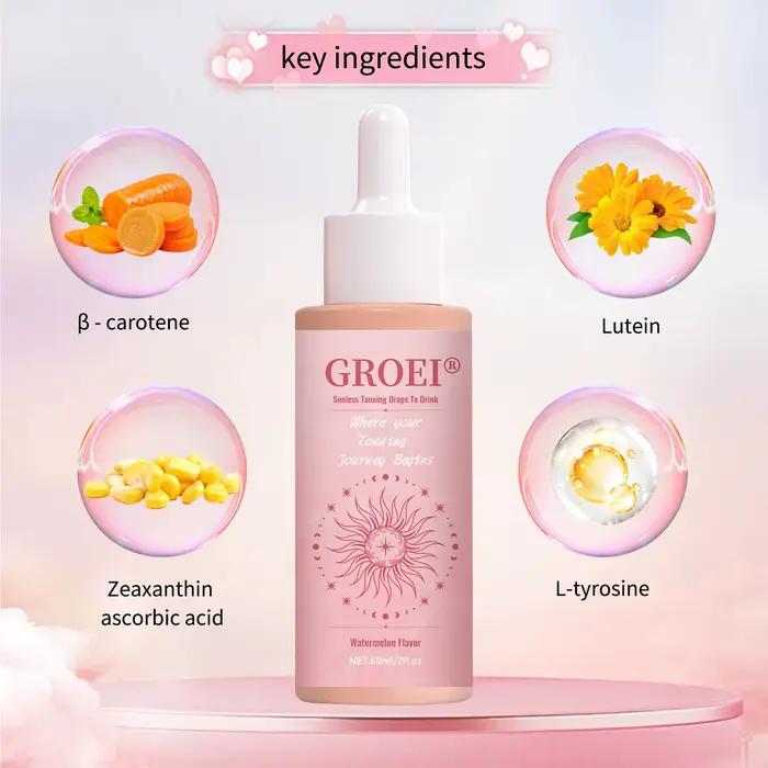 Gouttes autobronzantes sérum d'eau peau naturelle sans soleil accélérateur extérieur prévenir la sécheresse bronzage naturel stimulant ou visage corps