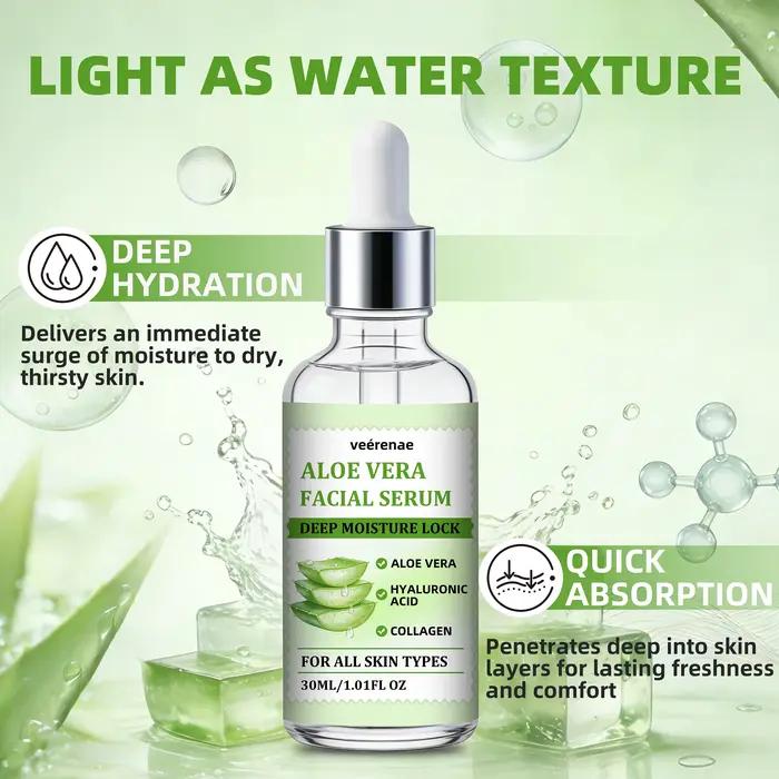 Veérenae ALOE VERA FACIAL SERUM - Hydratant et apaisant
