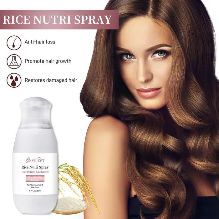 Spray capillaire à l'eau de riz pour renforcer et épaissir les cheveux