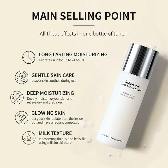 Lait tonifiant et hydratant pour le visage