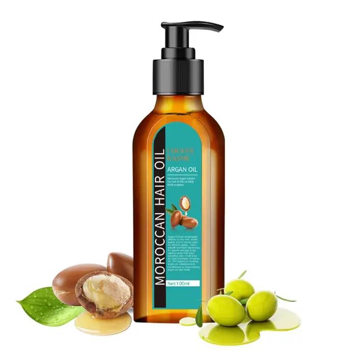 L'huile essentielle de soin capillaire empêche les cheveux secs et fendus, hydrate en douceur, nourrit et adoucit la lumière