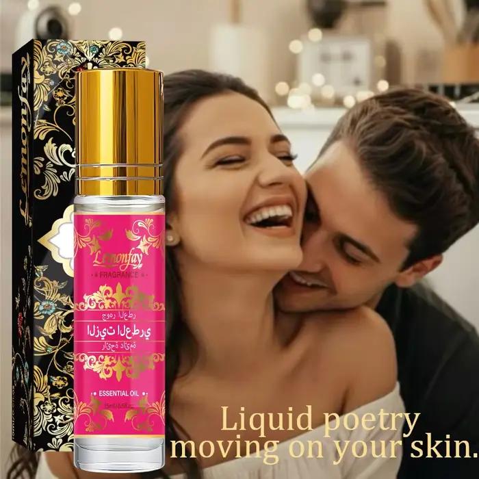 Huile de parfum arabe Lemonfay |   Roll-on longue durée sans alcool |   Parfum islamique portable de Dubaï pour hommes et femmes 15ml