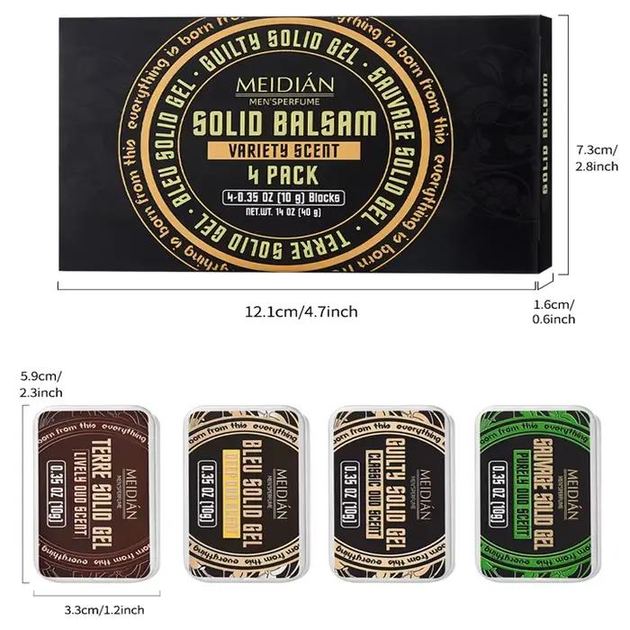 Pack de 4 Colognes solides pour hommes 0