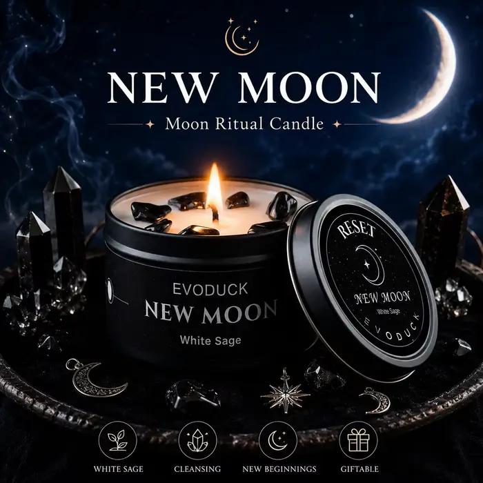1 bougie parfumée Nouvelle Lune