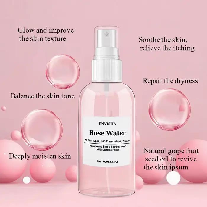ENVISHA – eau de Rose pour le visage
