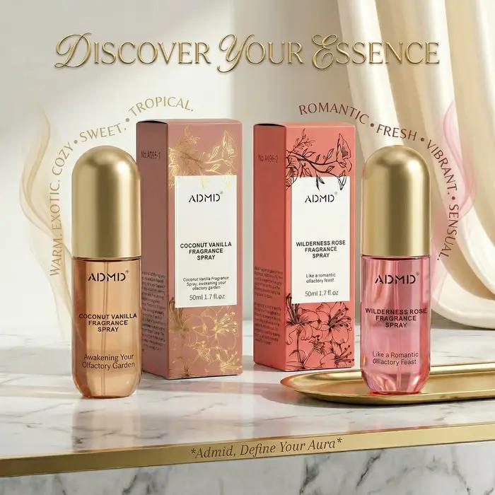 Spray parfumé à la noix de coco et à la rose