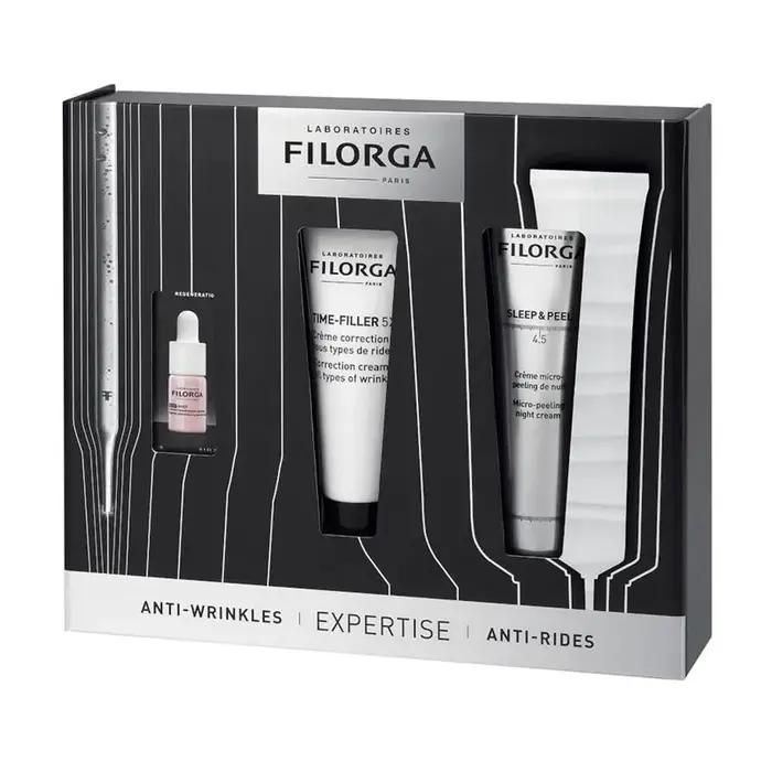Filorga Time Filler Crème 30 ml + Sleep Pell 40 ml Coffret 3 Pièces