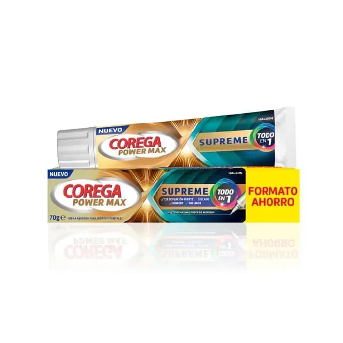 Crème Fixatrice Suprême Corega Pour Prothèses Dentaires 70gr