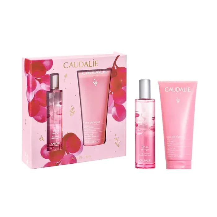 Caudalie Rose De Vigne Eau Fraiche Vaporisateur 50ml Coffret 2 Produits