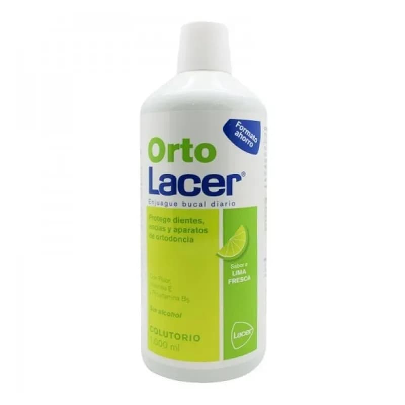 Ortolacer Bain De Bouche Citron Vert Frais 1L