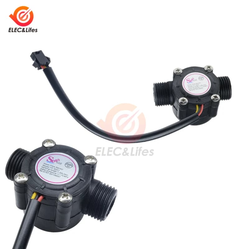 Capteur de débit d'eau liquide 1-30L/min, débitmètre 1/2 ", interrupteur, contrôleur d'eau 2.0MPa po