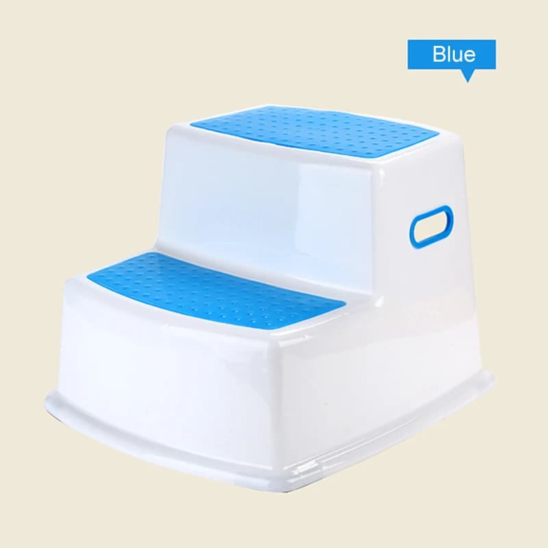 Épaissir les enfants 2 étapes tabouret anti-dérapant enfant en bas âge tabouret pour toilette pot sa