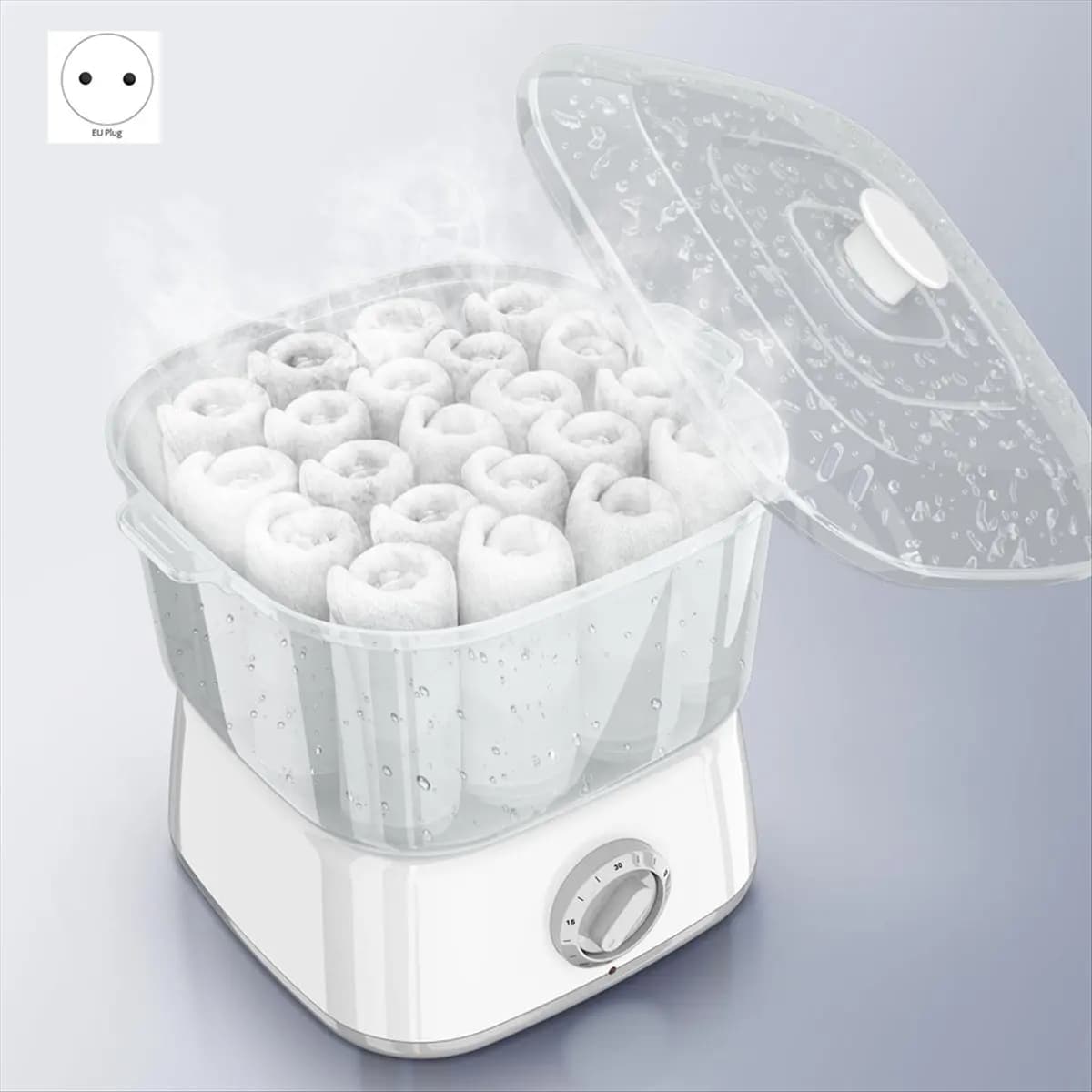 AA97 chauffe-serviettes chaud, cuiseur vapeur à serviettes chauffant rapide pour le visage peut cont