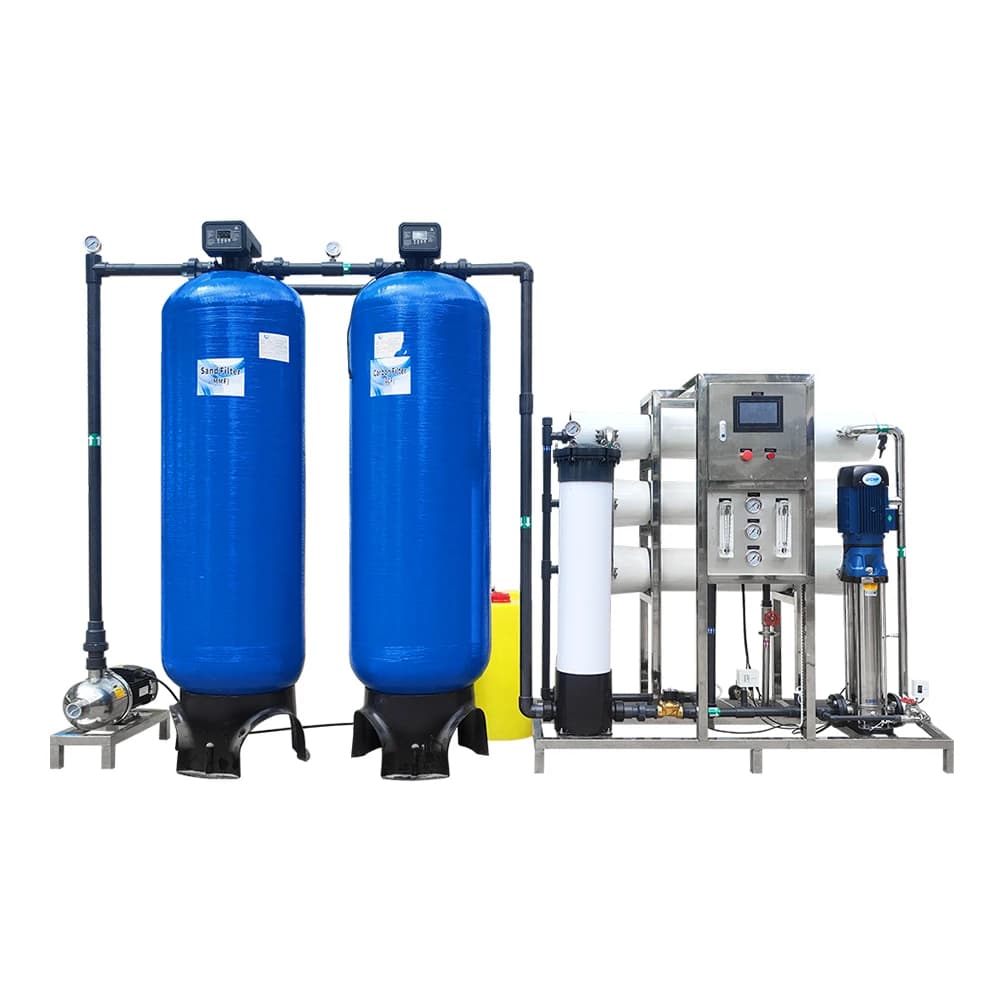 Systèmes de dessalement d'eau 3000LPD, processus de prix, scie à l'eau potable, usine de machines