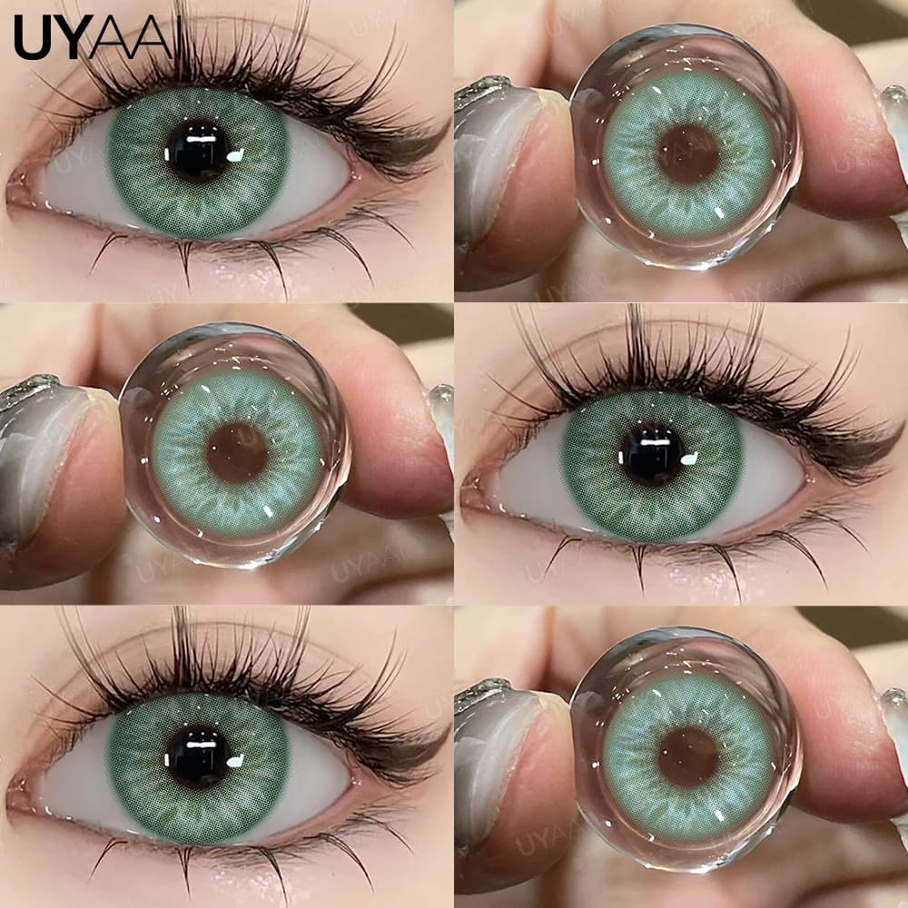 Lentilles de contact colorées UYAAI Siri Green, lentilles de maquillage PATTAYA Green, lentilles de 