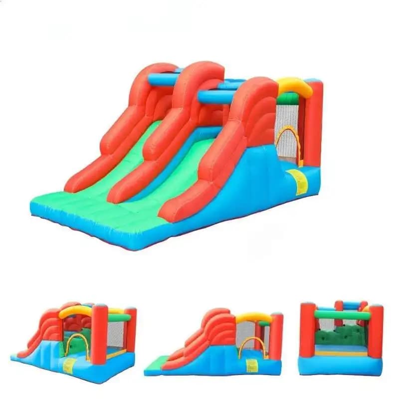 Château gonflable, trampoline gonflable toboggan de château à jet d'eau domestique pour enfants