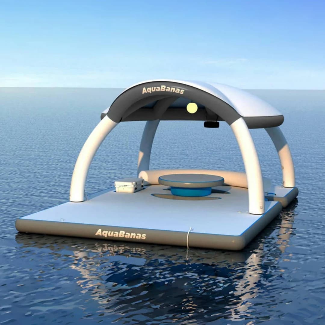 Plate-forme aquatique flottante pour loisirs aquatiques, Yacht S6, Piscine flottante, Parc aquatique