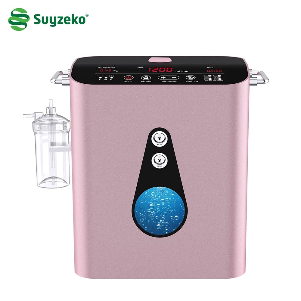Machine d'inhalation d'hydrogène et d'oxygène 1200 ml/min, générateur H2 pur à 99,98 %, technologie 