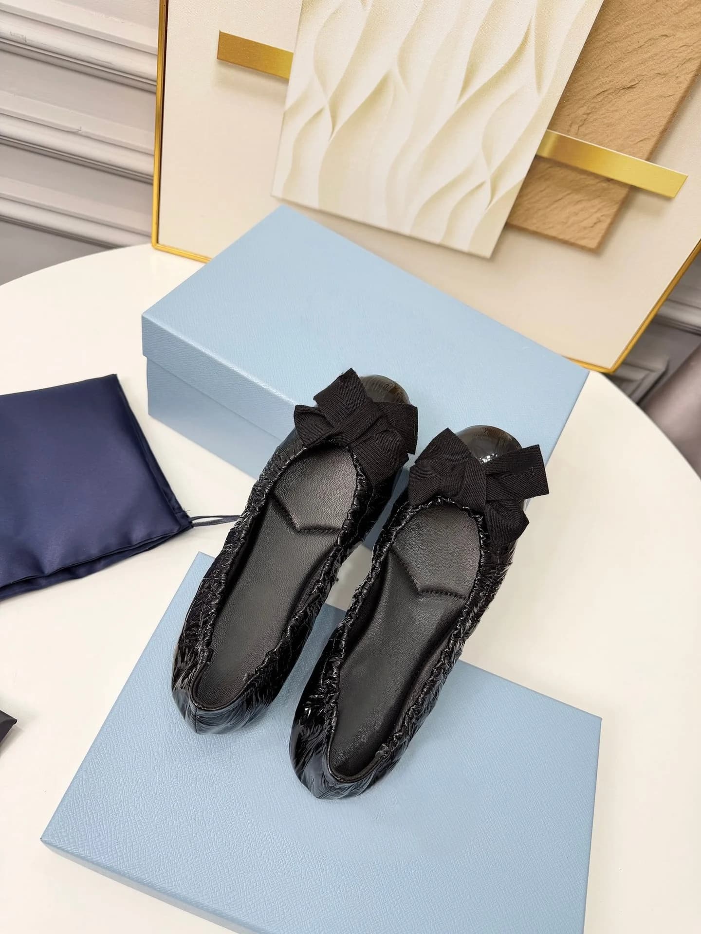 Ballerines de luxe décontractées, chaussures plates artisanales à enfiler, dessus en peau de mouton,