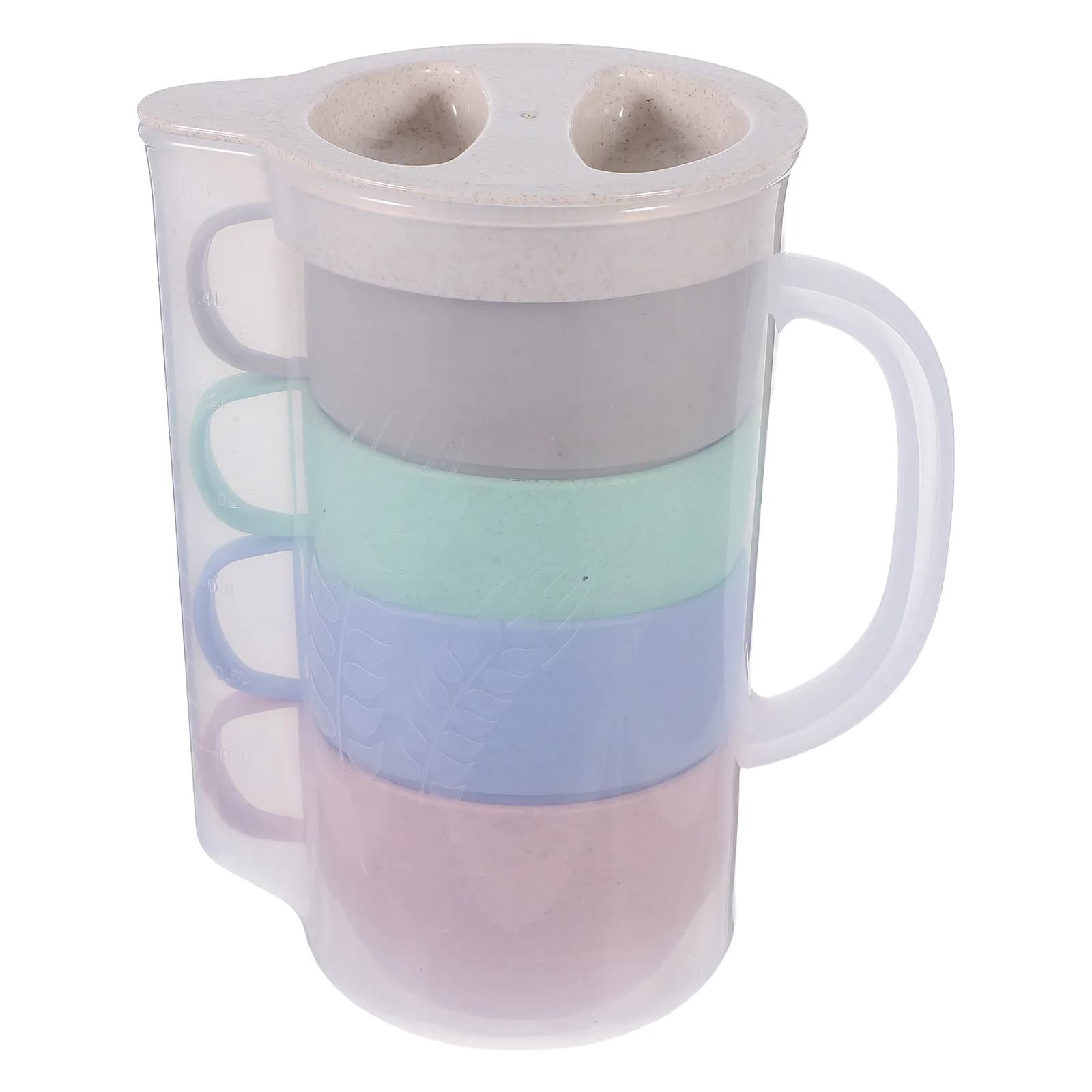Conteneur d'eau froide de 1,5 litre avec bec verseur anti-goutte, sans BPA, adapté aux boissons chau